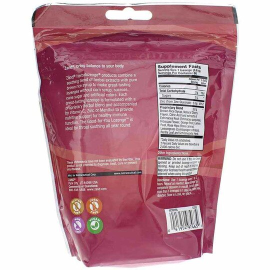 Echinacea Zinc Herbalozenge, Zand